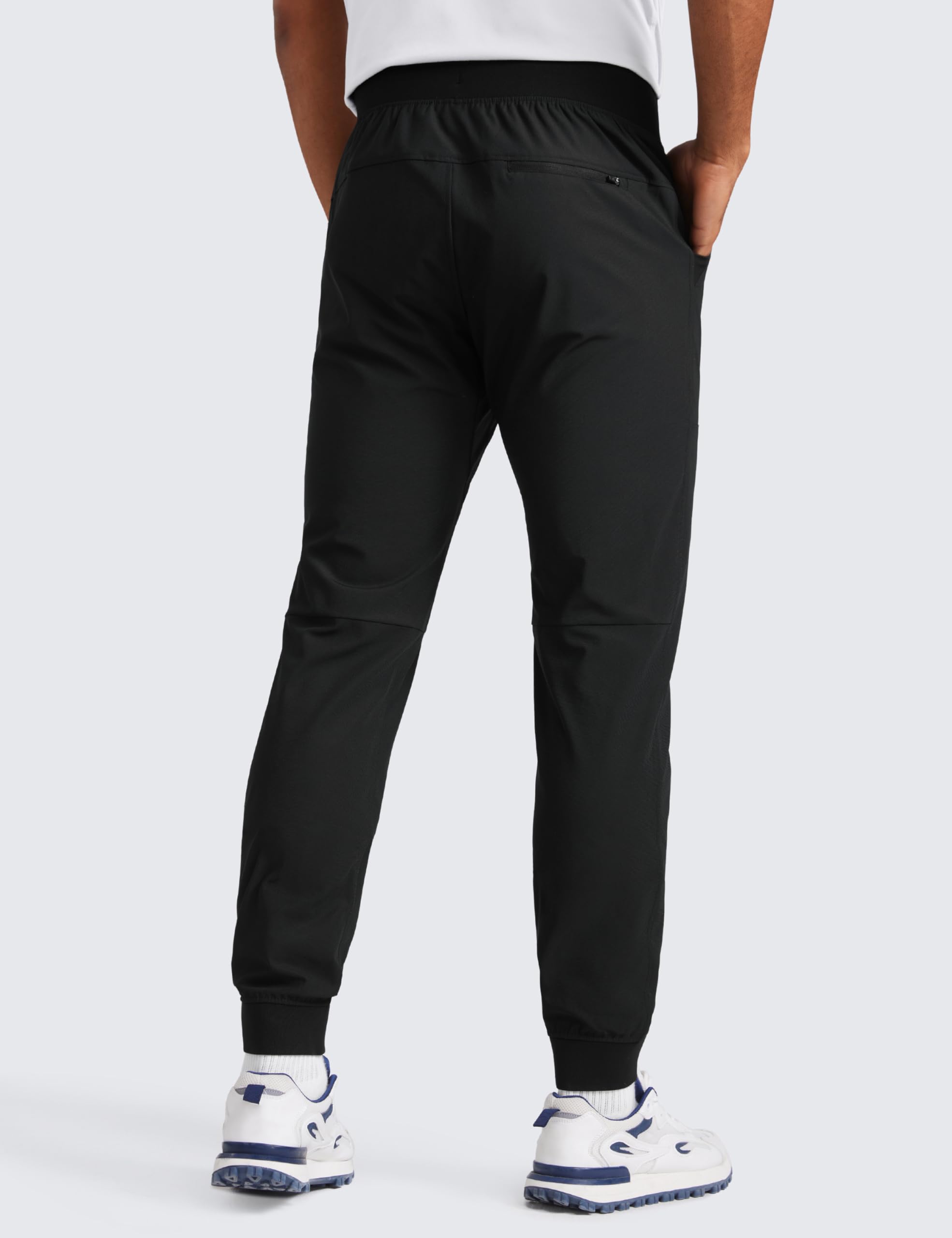 CRZ YOGA Jogger da Golf Comodi a Tiro Elastico 81cm | Elasticità Adeguata, Antipiega, Casual, Vita Elastica, Tasche, Pantaloni Sportivi per Uomo