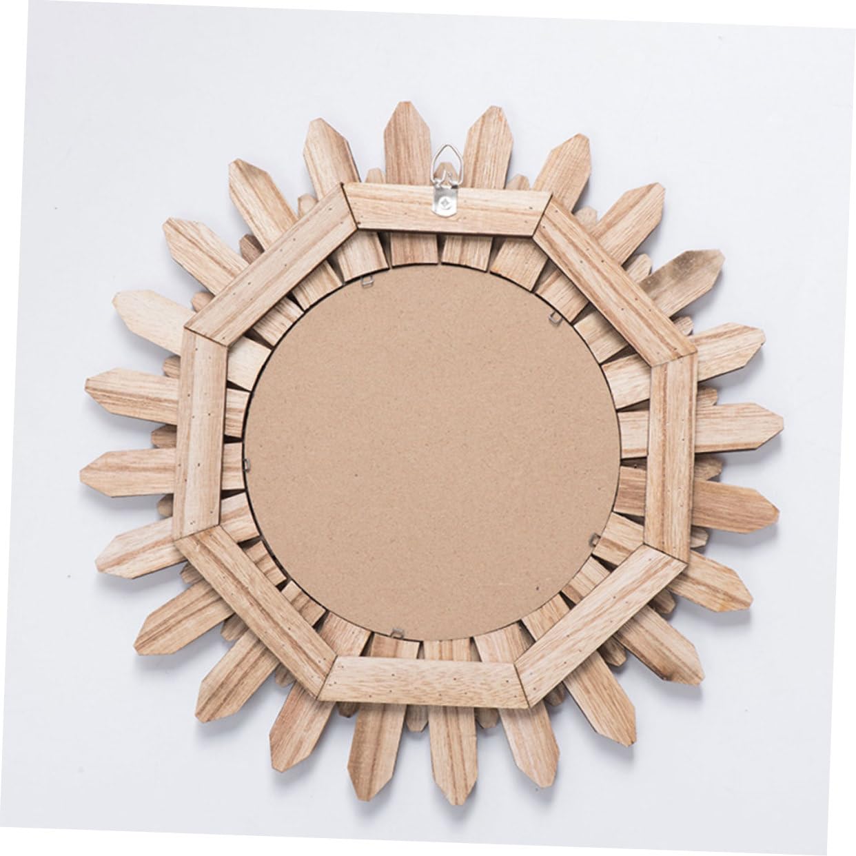 Lurrose Specchio Decorativo da Parete in Legno e Vetro, Design Versatile e Durevole, per Bagno, Ingresso, Hotel e Case Vacanza