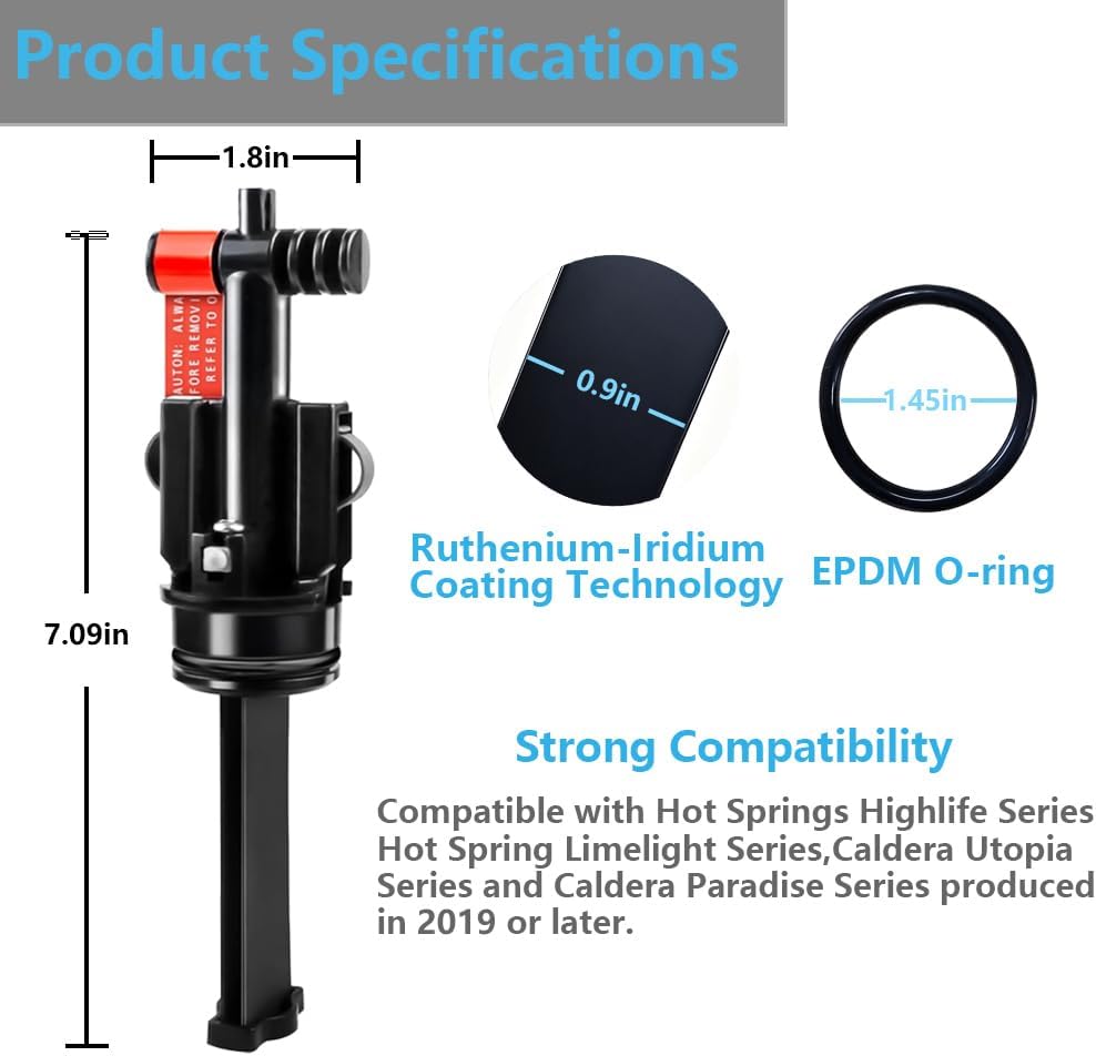 Salt System Cartridge Replacement for Hot Springs Spas, Salt System Cartridge for Spas & Hot Tub, Support Natural and Fresh Water Lasts for 6 Months.