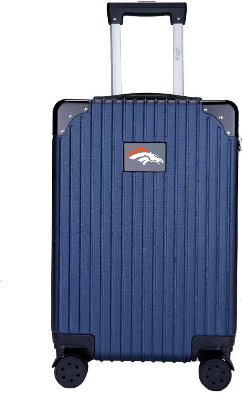 Denco 21-inch Two-Toned Hardside Carry-On Luggage Spinner, Navy