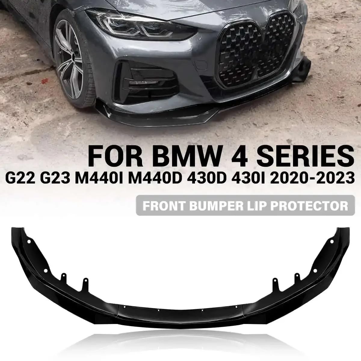 Uniwersalny spoiler Do BMW 4 Series G22 G23 M440i M440d | 2020 430d 430i CoverCar Przedni Dokładka przedniego zderzaka