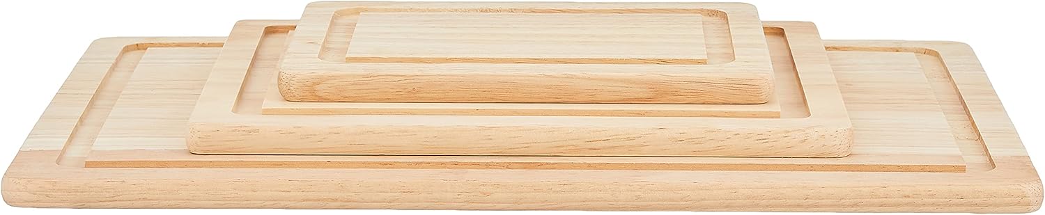 Buy 1 get 1 Farberware 3-Piece Wood Cutting Board Set with Drip Groove