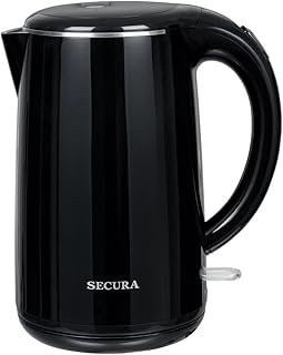 Secura SWK-1701DB The Original Stainless Steel Double Wall Electric Water Kettle 1.8 Quart
