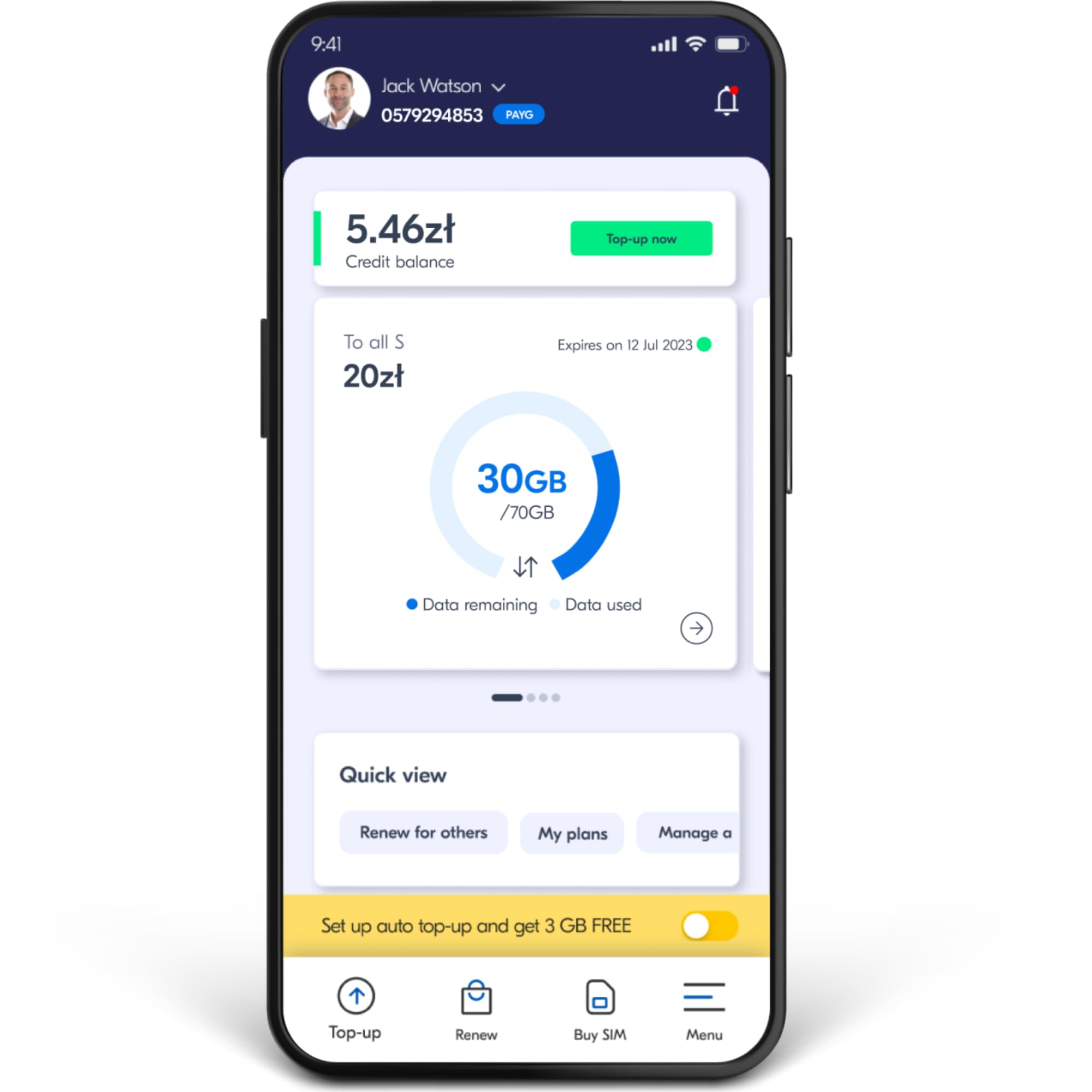 Sim 100% anonima Lycamobile Polonia, pronta per l'utilizzo, utilizzabile in italia, contratto a consumo, nessun canone mensile. Plug&Play e ideale per ricezione messaggi OTP