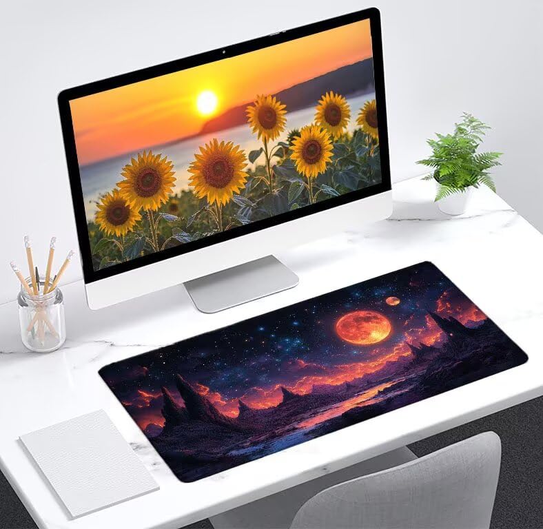 Mouse pad gaming XXL de 800x400 mm para transformar tu escritorio de PC y oficina 2
