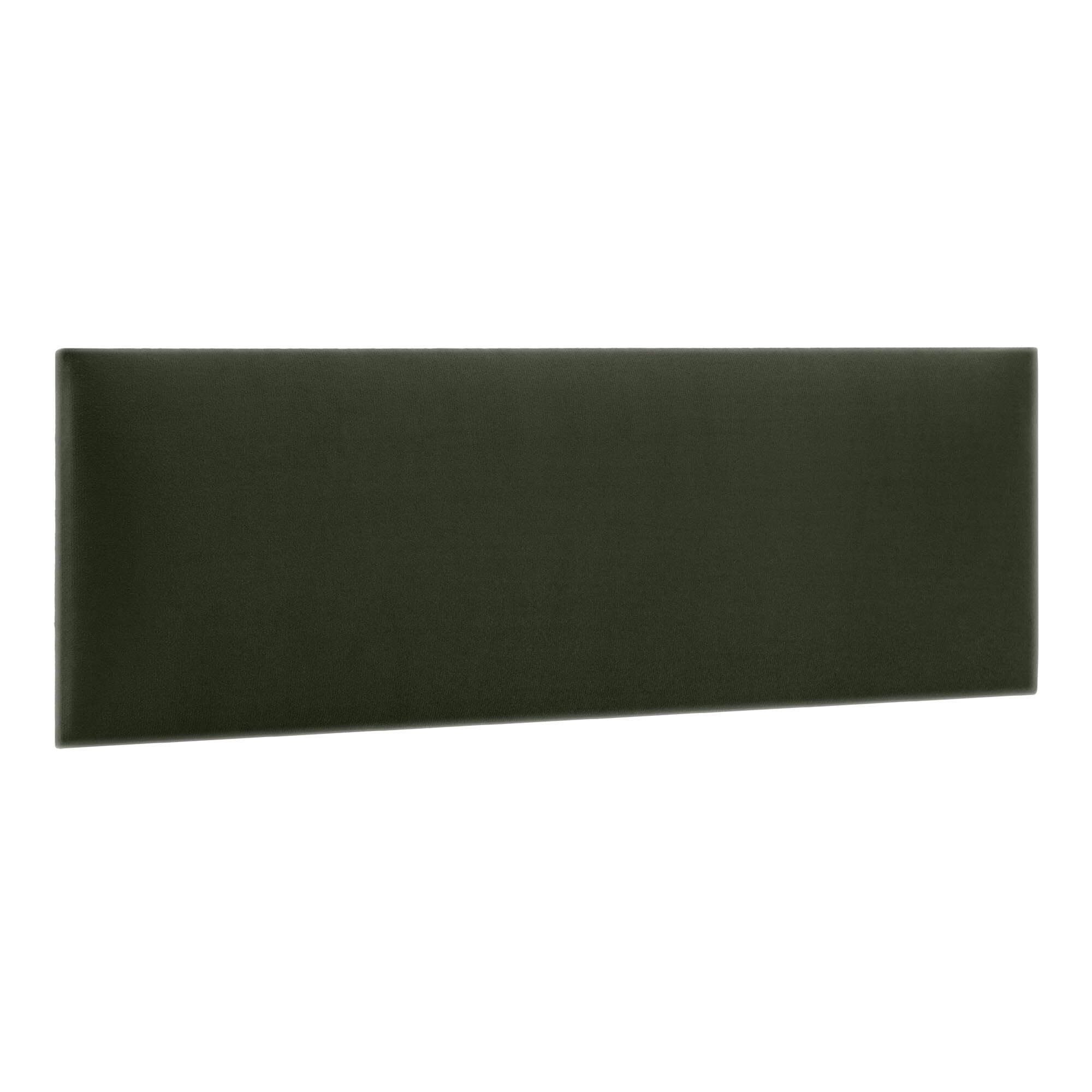 murando - Wall cushion as a headboard for a bed Rectangle Velvet 20x80 cm - Padded wall panel wall decoration for bedroom living room children's room - khaki