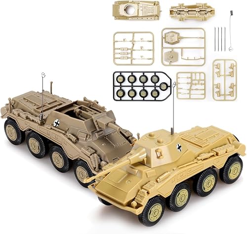 ViiKONDO Vehículo Militar Ejército Hombres Juguete Fácil Modelo Kit 172 Escala Segunda Guerra Mundial Alemán Sd.kfz. 234 Camión blindado Montaje disponible en Yaxa Colombia