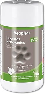 Beaphar Reinigungstücher für Hunde und Katzen (Pfoten, Fell, Augen, Ohren), 100 Stück product image