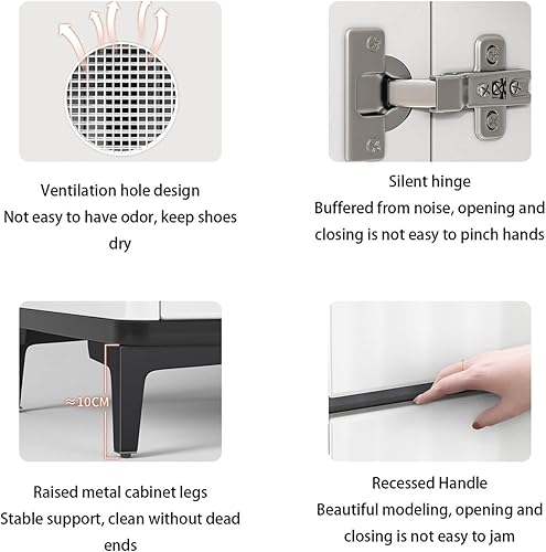 Miniatura 6 de Zapatero para entrada moderno y sencillo para el hogar en la puerta a la puerta vestíbulo entrada balcón armario organizador de estante tamaño  551