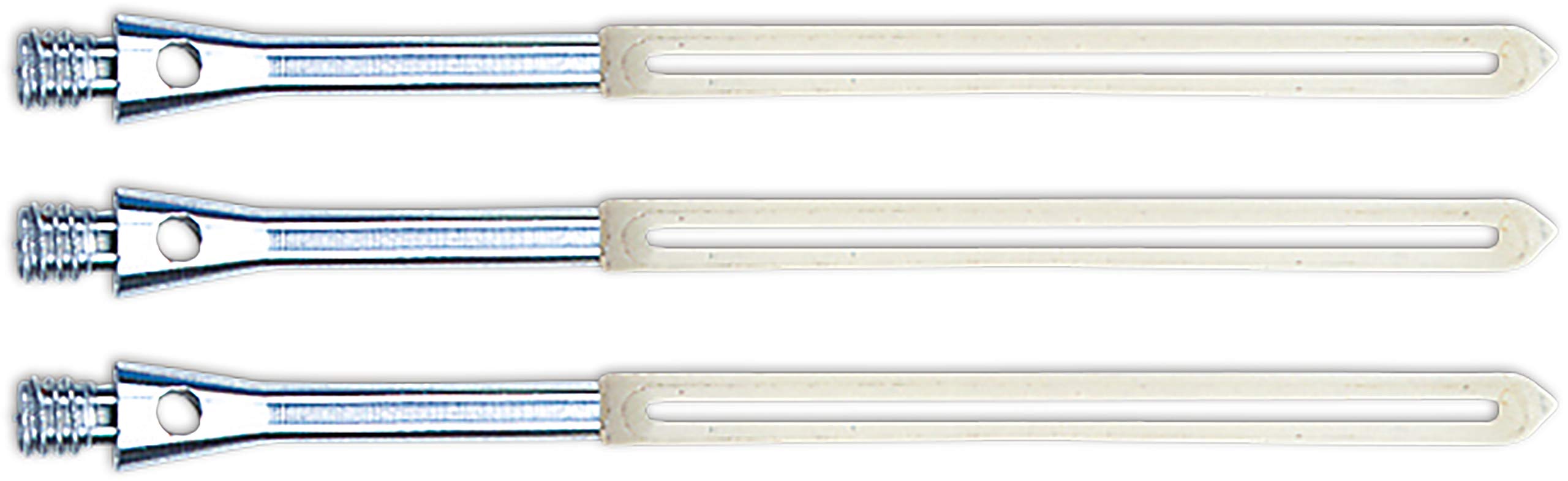 Bully Darts Unicorn Slikstik Aluminium Dart Shafts - Side Loading Stems - Silver/Natural - Short