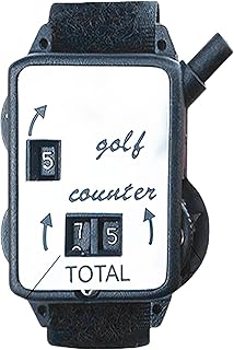 ZUREGO Counter Clicker, Score Keeper Golf Score Counter Watch Golf Stroke Counter Manual, Golf Score Counter Watch, Hand Mechanical Counters Mini Golf Shot Counter for Sport Fengr-uk