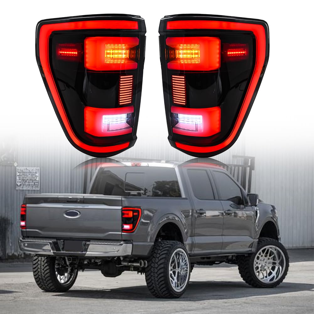 Red White LED Light Smoke Tinted LED 3rd Brake Light (Cargo Lamp) For 2009-2014 Ford F-150 - Direct Replacement, Red/White LEDs, Chrome Housing Ford F-150 Third Brake Light - Foto 9