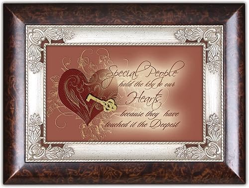 Miniatura 2 de Cottage Garden La gente especial sostiene la llave Burlwood Jewelry Music Box Plays Light Up My Life