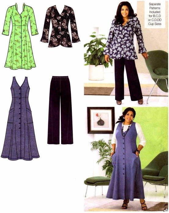 Simplicity Sewing Pattern 2232 Misses' and Plus, Size Sportswear, Size BB (20W-28W)