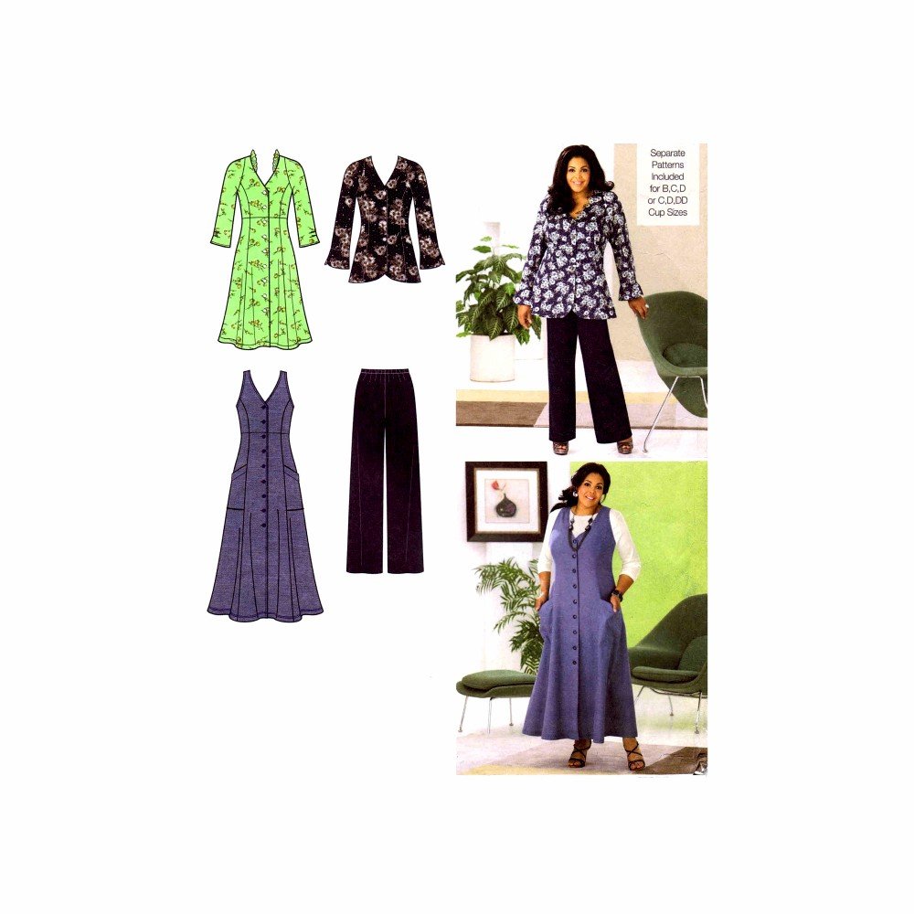 Patrons de vêtements de sport Simplicity 2232 pour coudre votre tenue de fitness grande taille