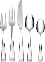Oneida Moda 65-Piece Flatware Set for 12 | 18/10 Stainless Steel Silverware with Serving Utensils, Dishwasher Safe