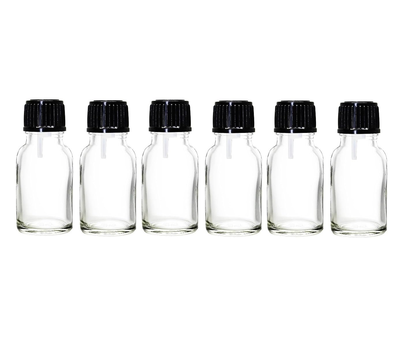 15 ml Clear/Transparent Round Empty Glass Bottle (Pack Of 6) with Euro Dropper/Black Cap, Refillable, For Essential Oils, Diy Perfumes, Medicines & Homeopathy-picture-48