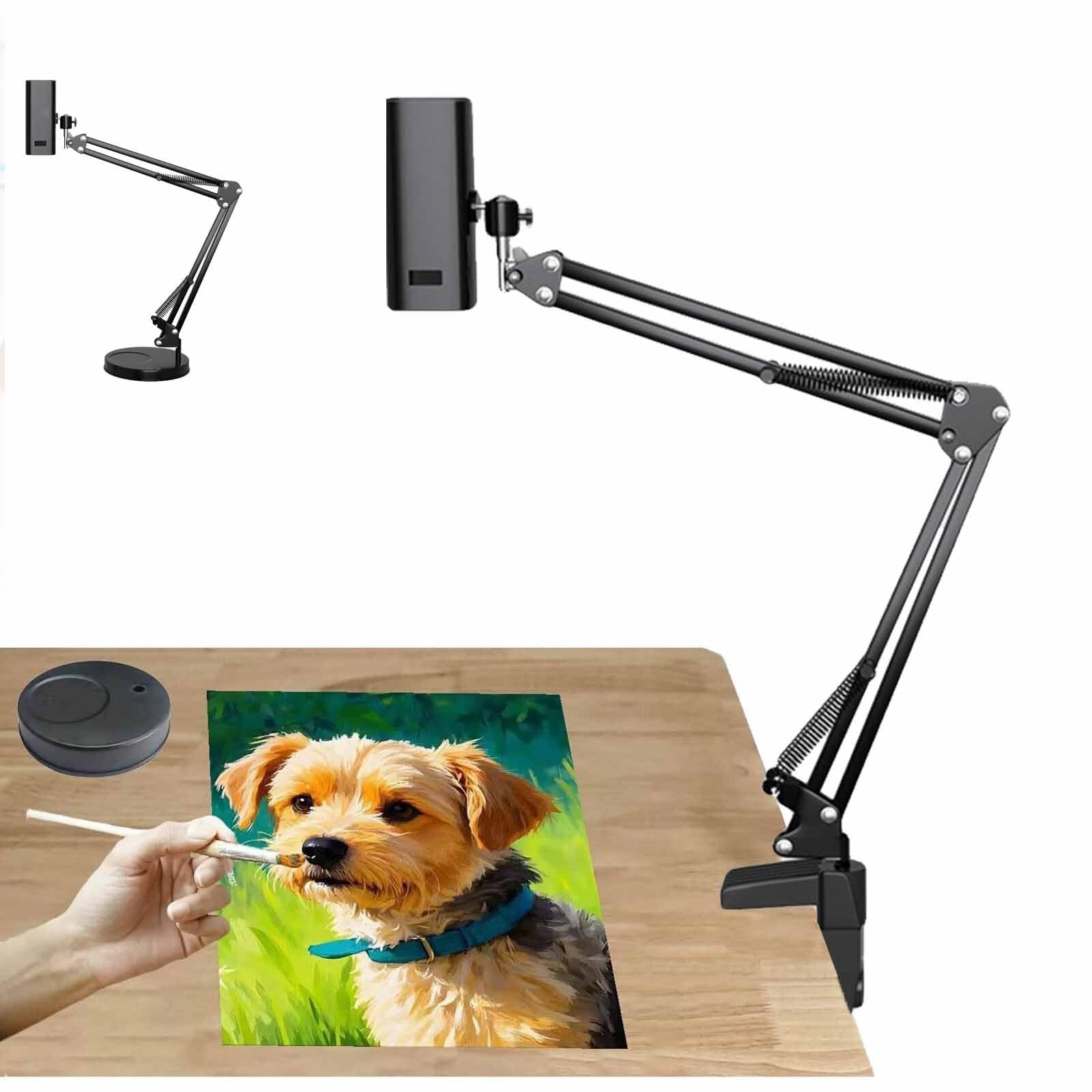 Intelligenter Skizzenprojektor, tragbare Kunstprojektorlampe, unterstützt Bluetooth- und WLAN-Verbindung, Mini-Programmsteuerung, einstellbare Brennweite und Größe, für Desktop-Leinwand