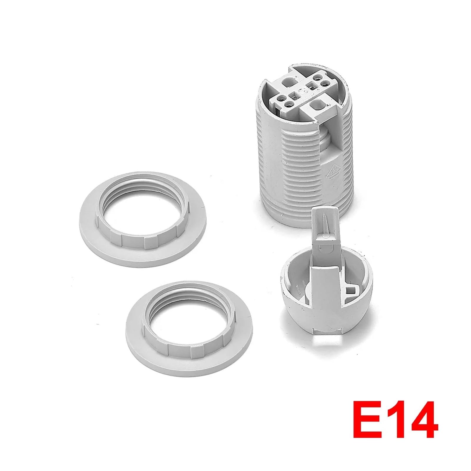 Generico Presa di prolunga da E14 a Adattatore E27 a Portalampada Convertitore Base lampada a LED Luce