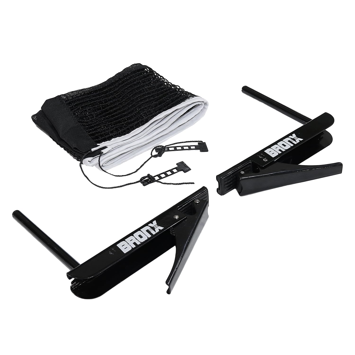BRONX Table Tennis Net Set with Retractable Clamps, Professional Net, Black-picture-11
