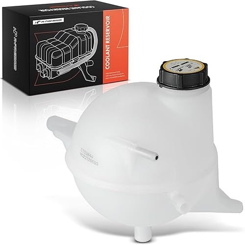 A-Premium Tanque de depósito de recuperación de desbordamiento de refrigerante del motor con tapa Compatible con Ford Transit-150, Transit-250,