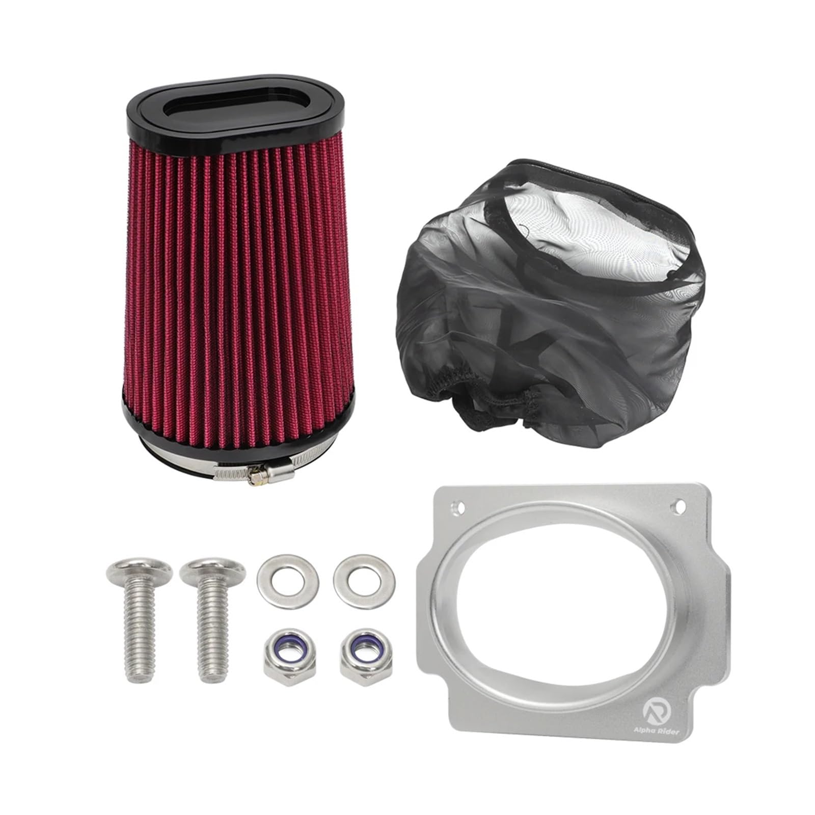 Filtro Aire Motocicleta Adaptador De Caja Aire Flujo, Kit Ropa Abrigo Filtro K + N para Yam&aha Banshee 350 1987-2006 YFZ350SE Edición Especial YFZ350SP