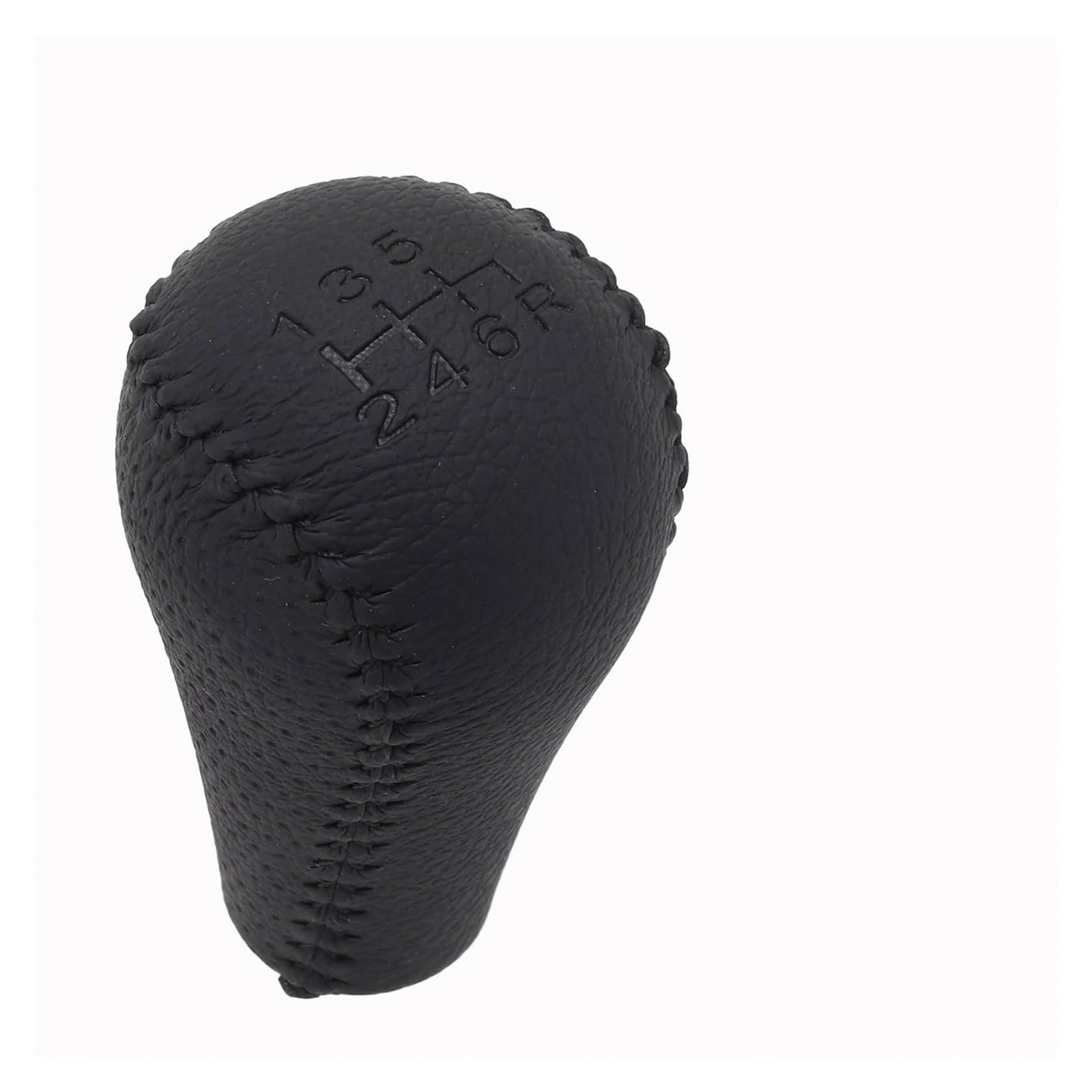 MKGKACVCPT Knob Only Shift Lever Knob Manual Leather for Nissan for Navara D40 for Frontier 05-15 5-Speed / 6-Speed Black Stylish Shift OE 32865-EB30B 32865Eb30b 3286540U00 1PC(6 Speed)