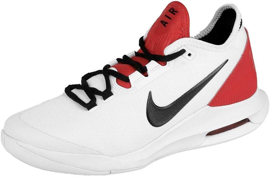 Nike Men's Air Max Wildcard Tennis Shoes (7.5 D US, White/Black/White/University Red)
