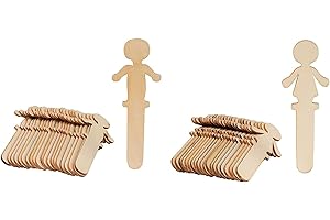 Juvale People Popsicle Stick Figures: Unleash Your Creativity with 100 Wooden Craftsticks
