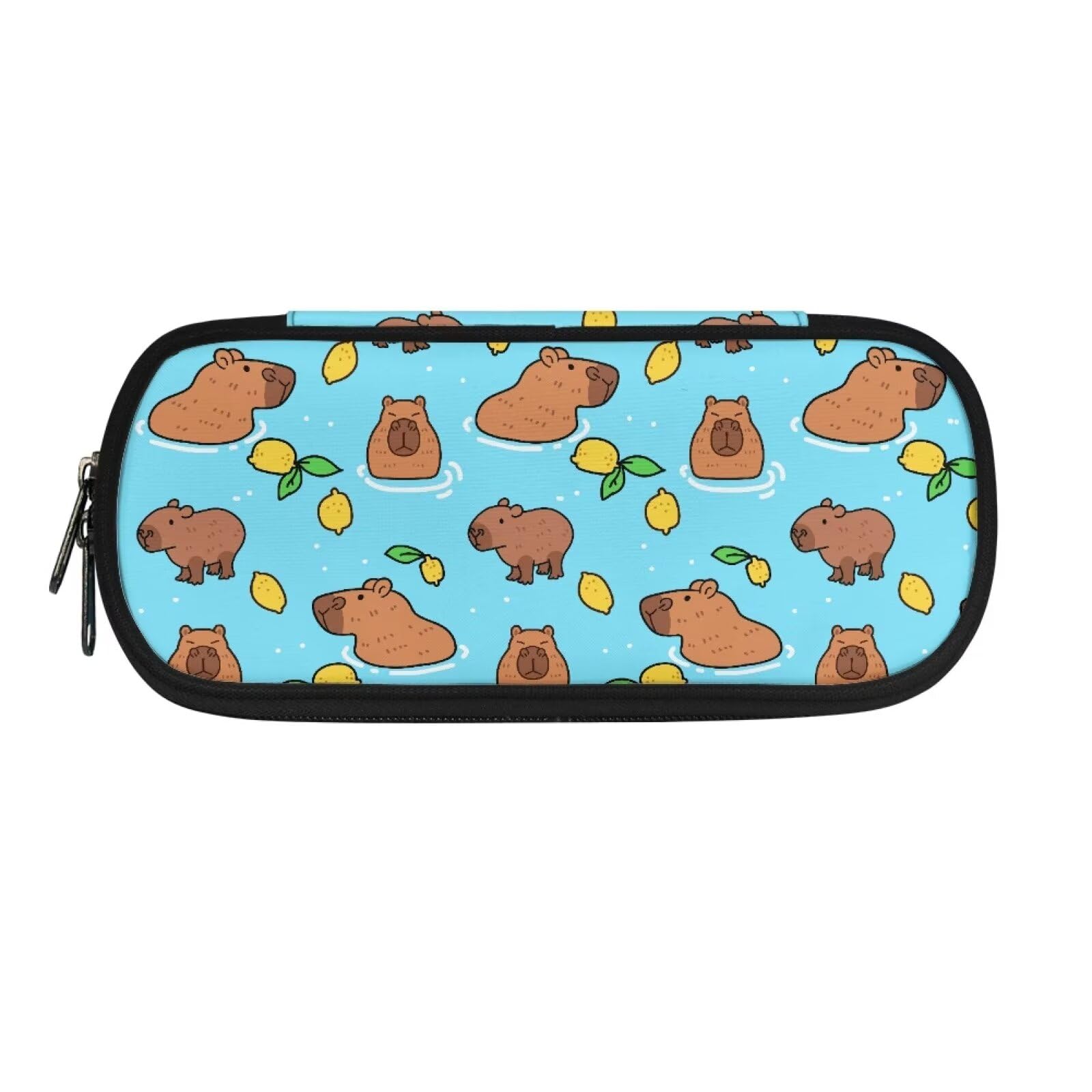 POLERO Cute Capybara Pencil Case for School Office Stationery Organizer Pencil Pen Case Pouch Holder