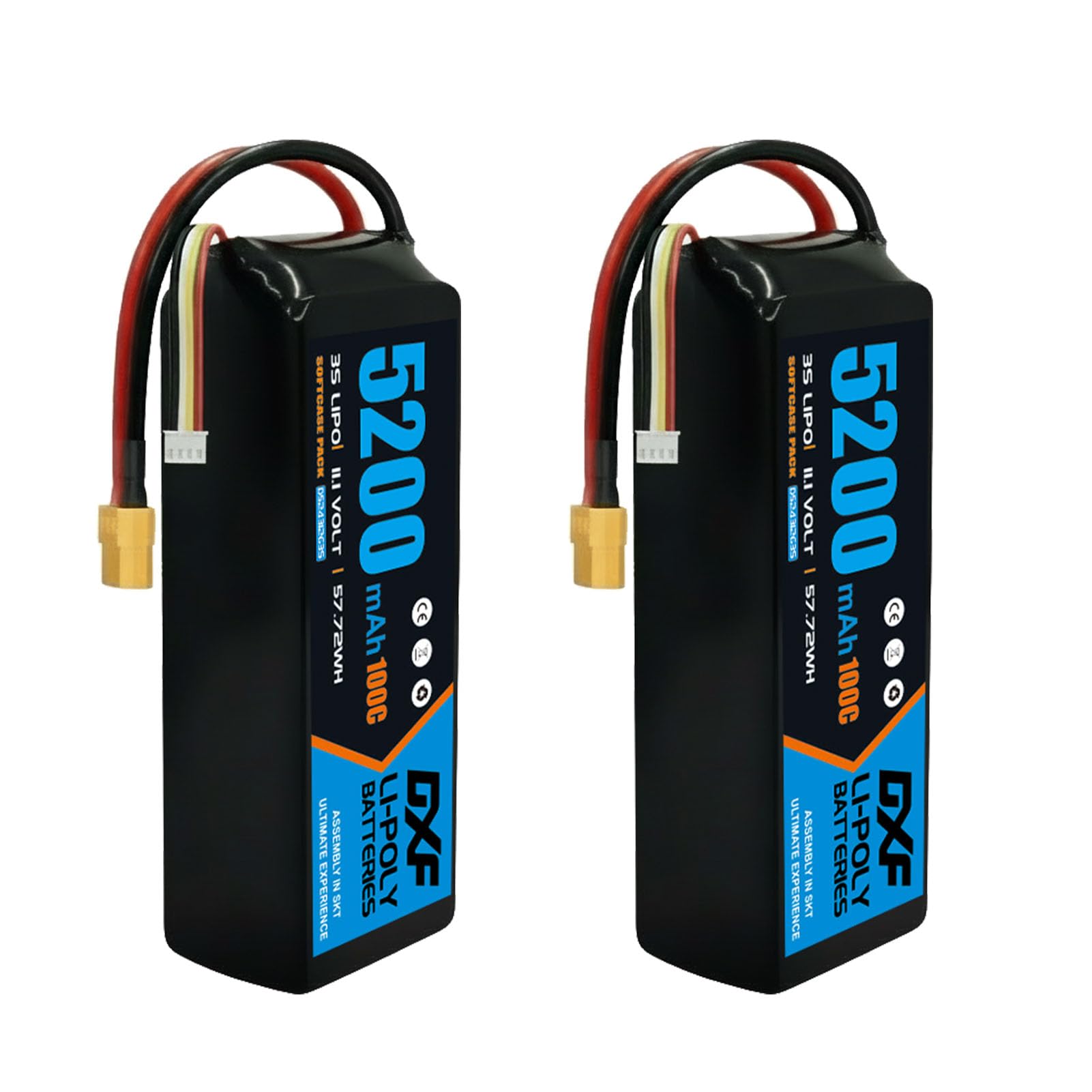 Batería 3s 25c De 11,1 V, 3500 Mah, Con Conector Xt60 Para E | Envío gratis