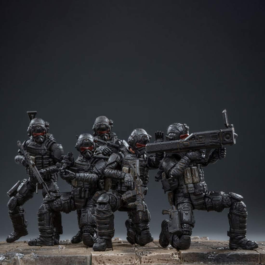 OVEREWLL 5Pcs Military Soldier Models, Removable Figures Soldier Military Airborne Commandos Action Figure Model Toys,1:18