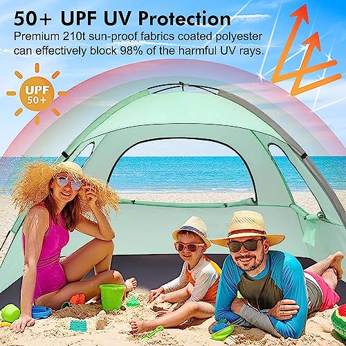 Whitefang Beach Tent Anti-Uv Portable Sun Shade Shelter For 3 Person thumb #2