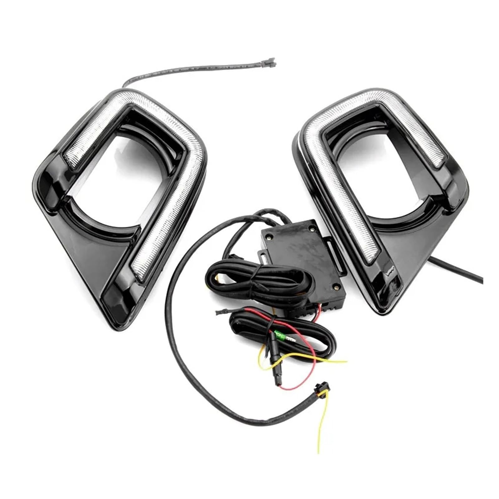 XCZPRKMXY LED DRL Daytime Running Light Front Bumper Fog Lamp Assembly with Turn Signal Accessories Compatible With Dodge Journey 2013 2014 2015 2016