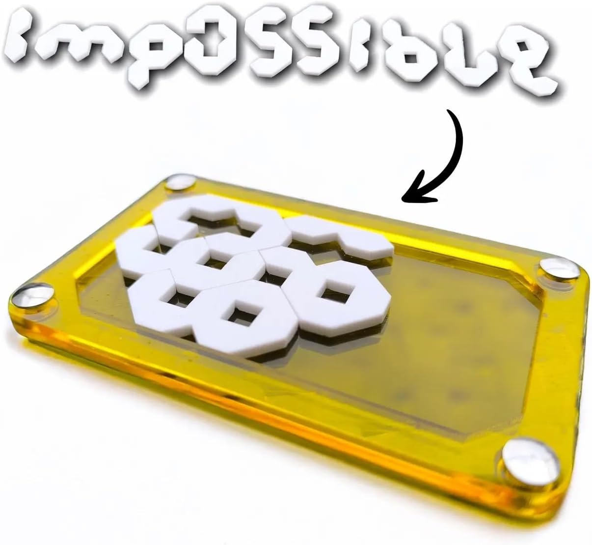 "Impossible" (Difficult) Packing Puzzle by Tuan Djeems - Challenging Collectible Acrylic Packing Puzzle, Made for Adults, 14+