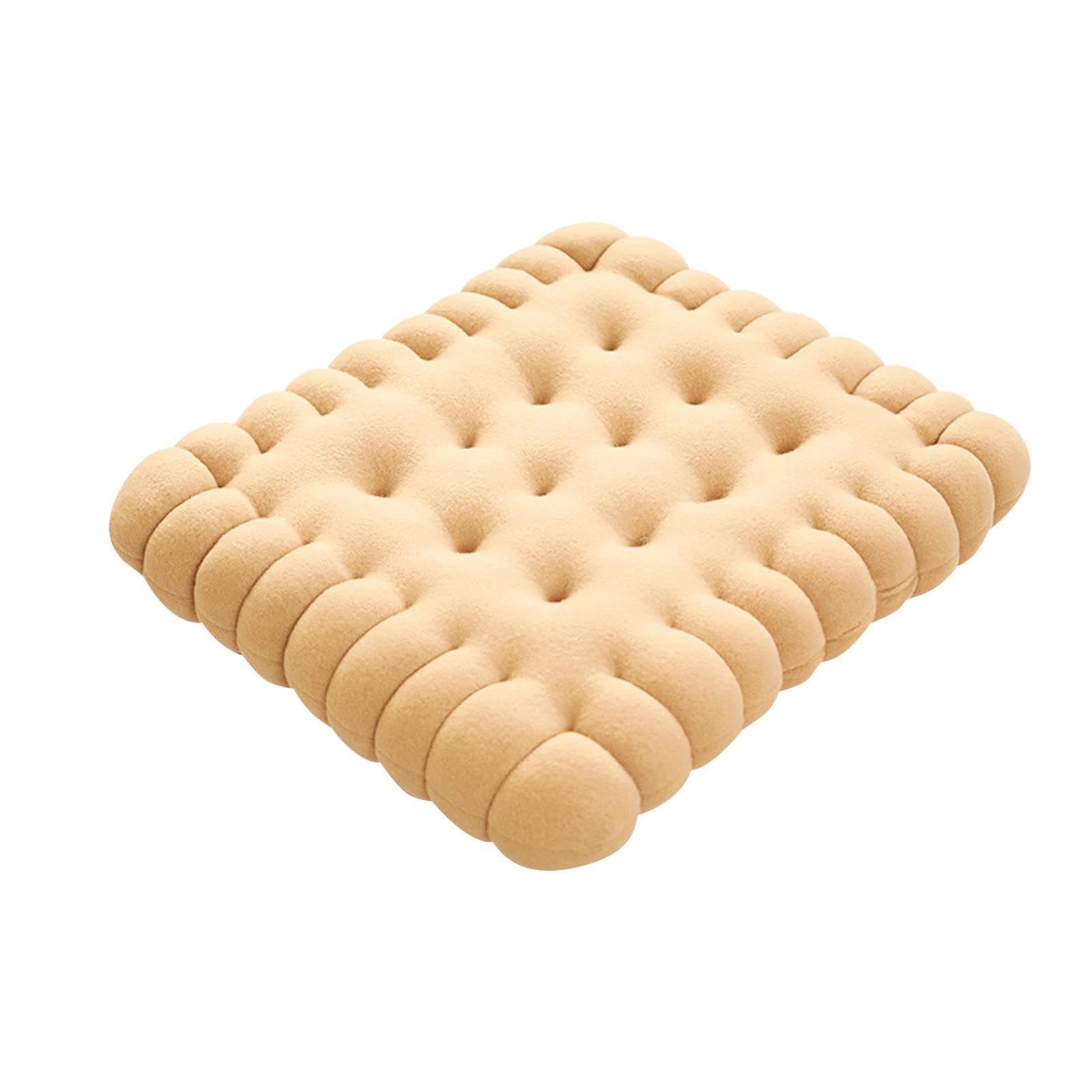 bnf® Biscuit Shape Cushion Decorative Soft Floor Cushion for Gift Living Room Bar Square Beige | Yard, Garden & Outdoor Living | Patio & Garden Furniture | Cushions & Pads-image-43