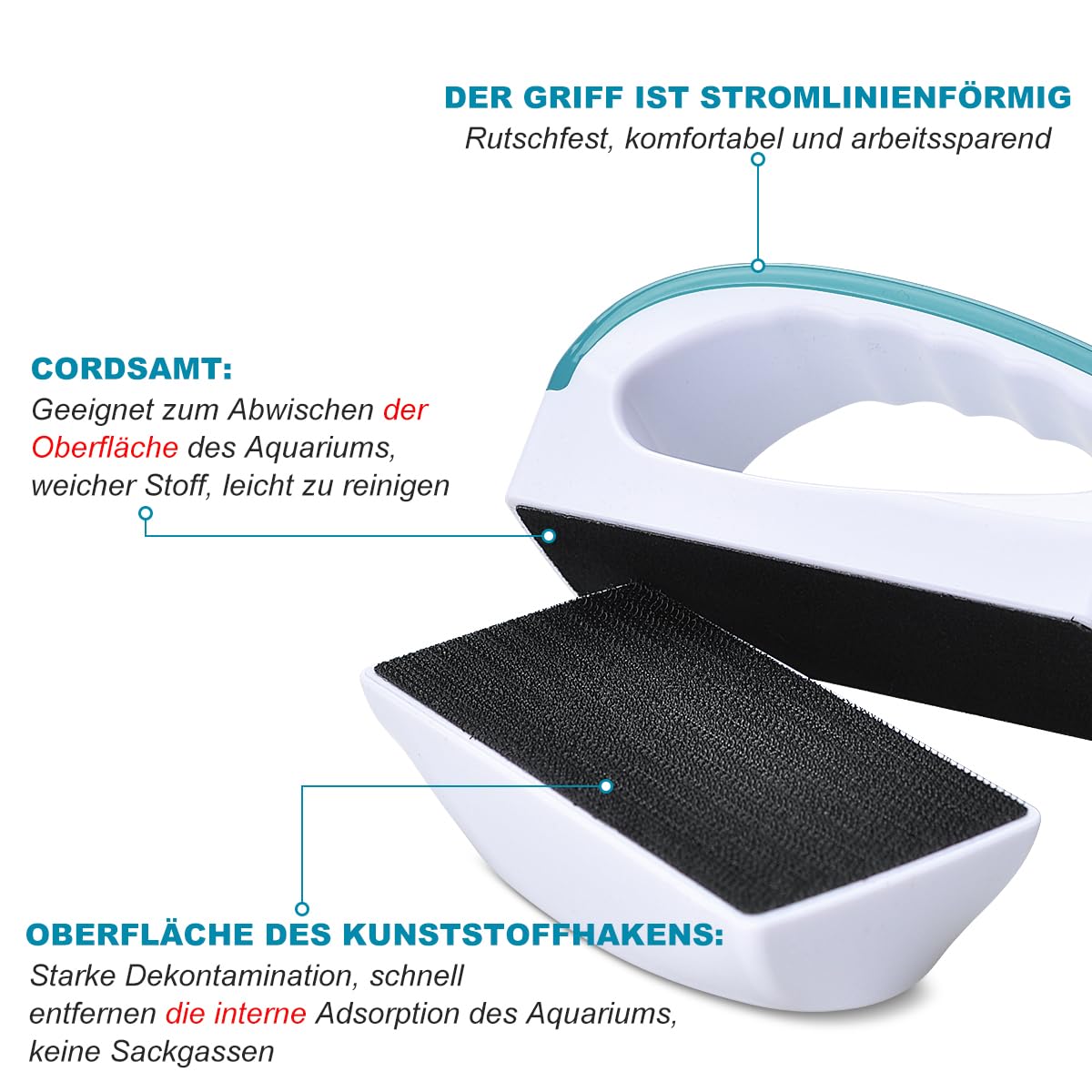 Nettoyeur Magnétique Pour Verre D'aquarium - Petits Tampons