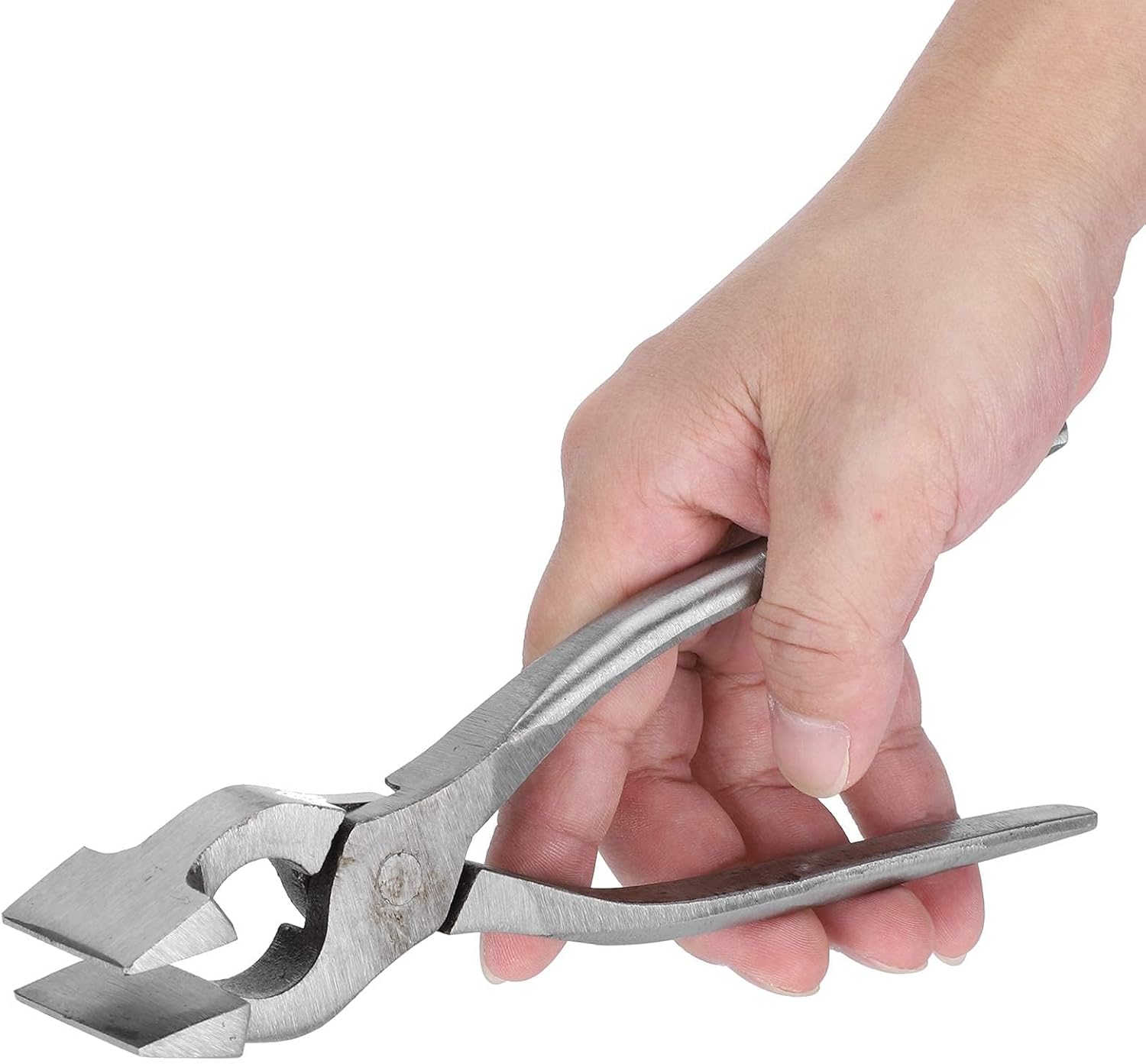 Flat Nose Duck Bill Pliers, Leather Flattening Clamp Tool for Backpack Bag DIY Craft