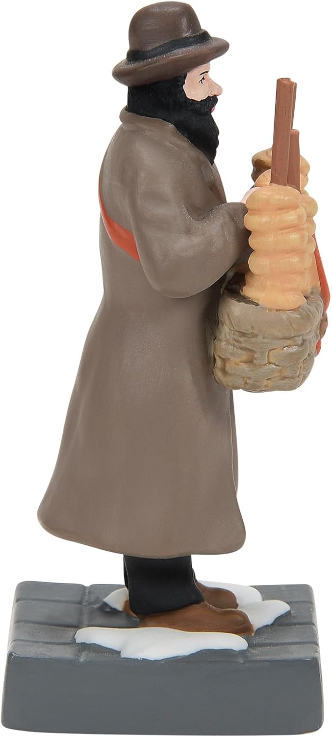 Department 56 Christmas in the City Village Accessories Best in Brunch Bagel Basket Figurine, 3 Inch, Multicolor