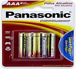 PILHA ALCALINA AAA C/6 LR03XAB/6B192