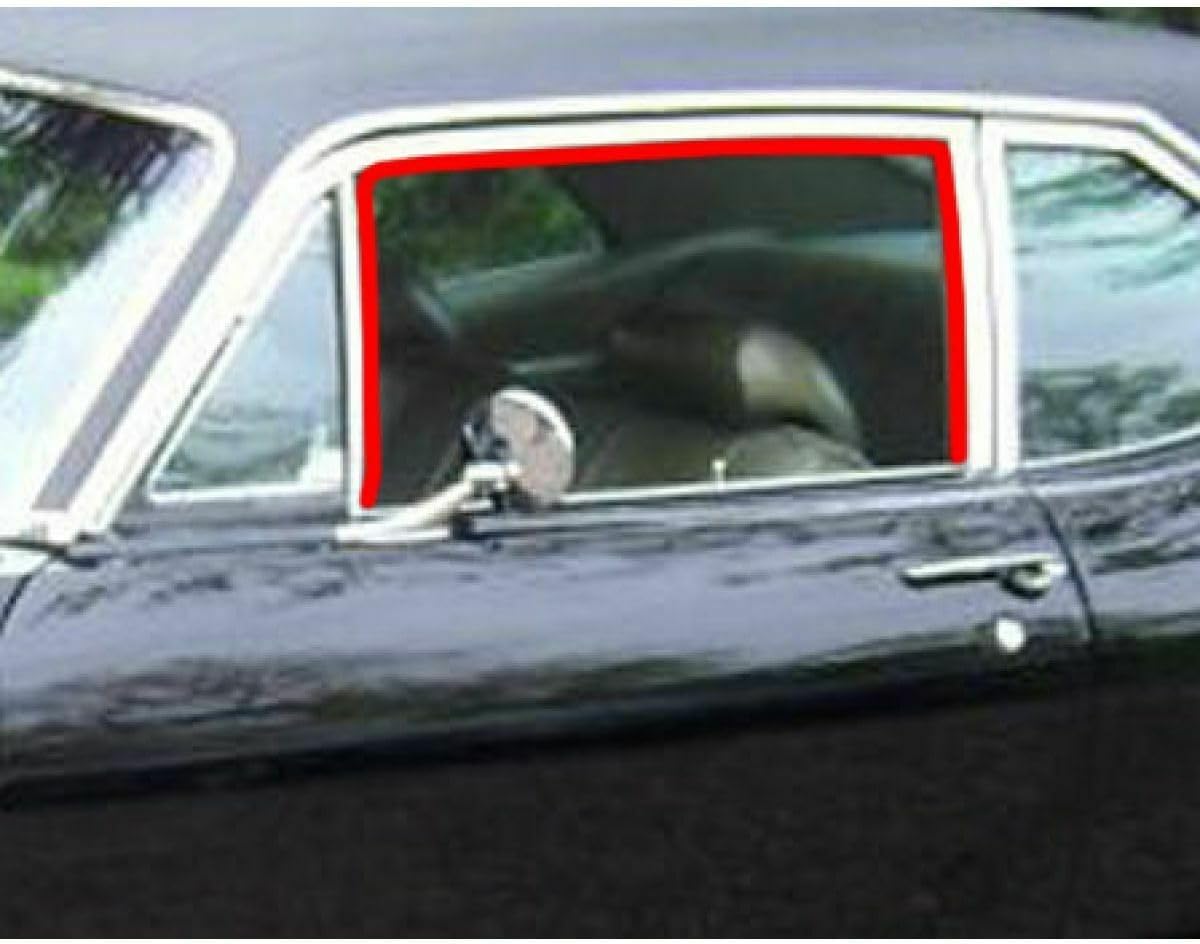 Post Glass Run Channel Rubber Seal Kit Set for Chevy for Chevy II 1968 for Nova 1969-1972 Base 2 Door