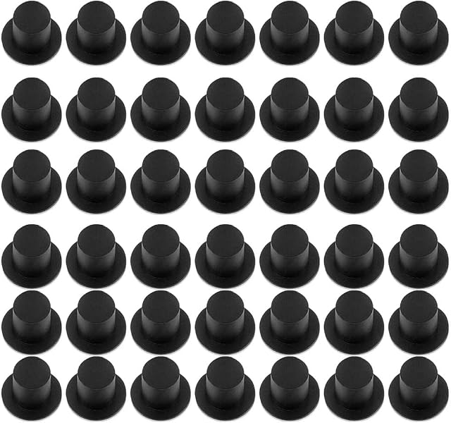 Mini Black Top Hats DIY Miniature Top Hats for Christmas Parties Birthday Parties Weddings