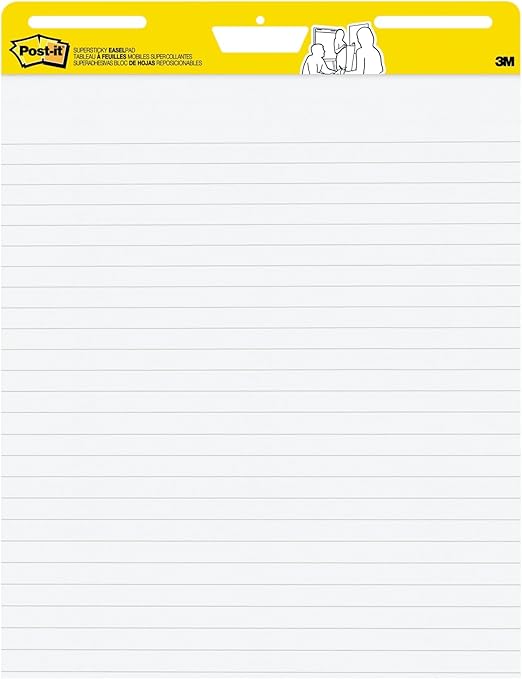 SHARBDA Sticky Easel Pad, 25 In X 30 In,Flip Chart Paper,Sticky Chart Paper For Teachers, Large Self-Stick Easel Paper,Super Sticky & Bleed-Resistant,30 Sheets/Pad,2 Pads - View #10