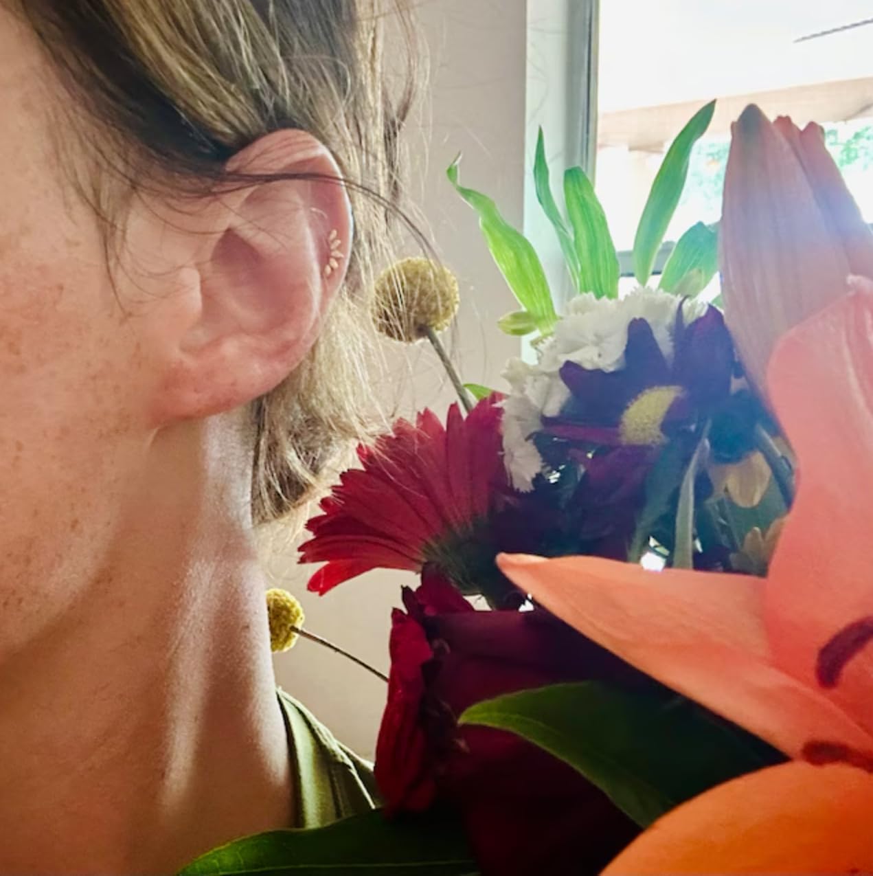 20G/18G/16G Flat Back Earrings Tiny Nose Stud, Cartilage Earring Threadless Tragus Helix Stud Conch Piercing Jewelry - Image 3