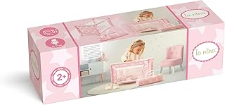 La Nina- Cama De Viaje Carlota (53X32X32 Cm) muñecas, Color rosa, 53 x 32 x 32 cm (Diset 60408)