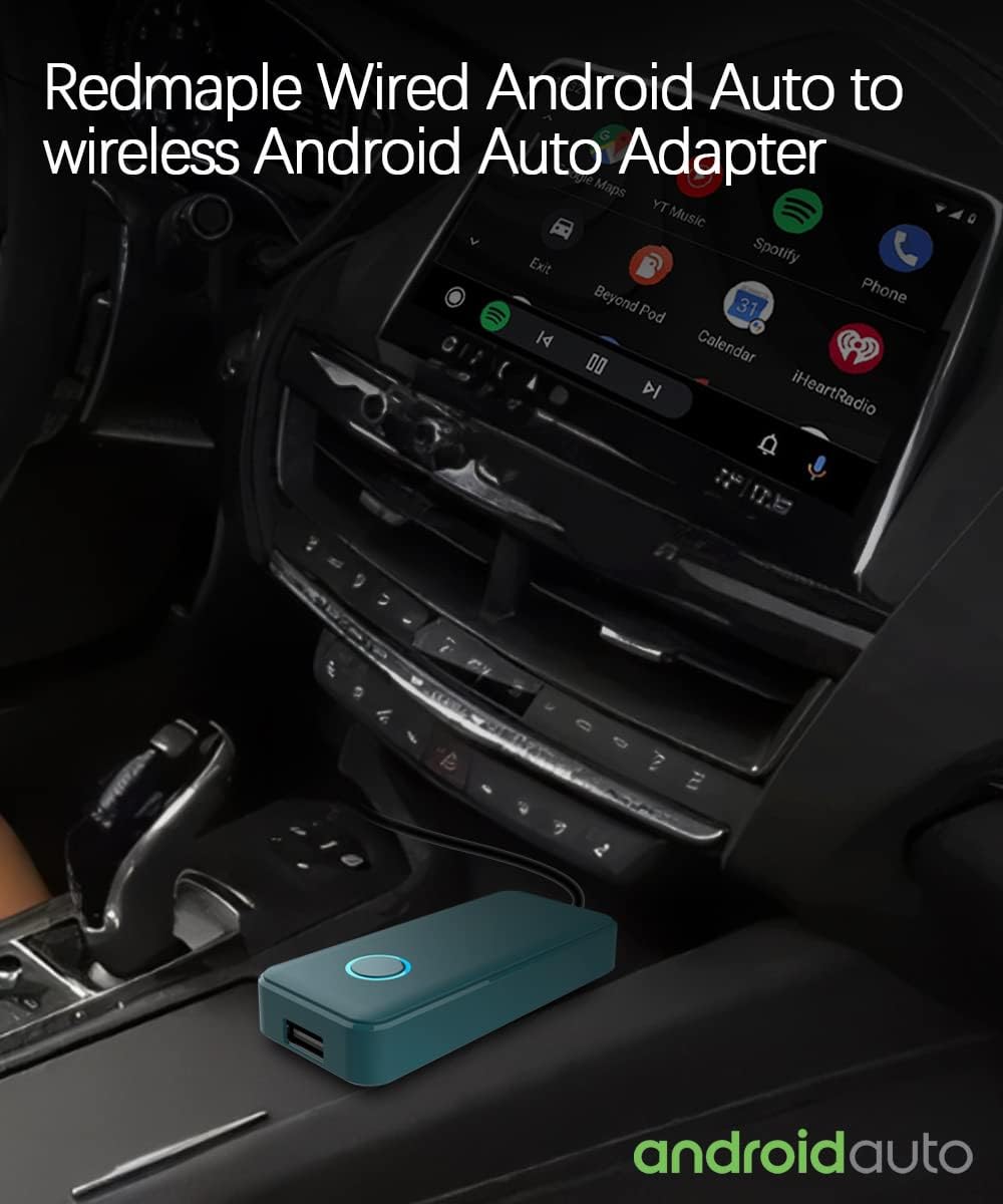 redmaple wireless android auto adapter for oem wired aa carsinstant connection from smartphone to car screen with easy setup direct plug in usb ada