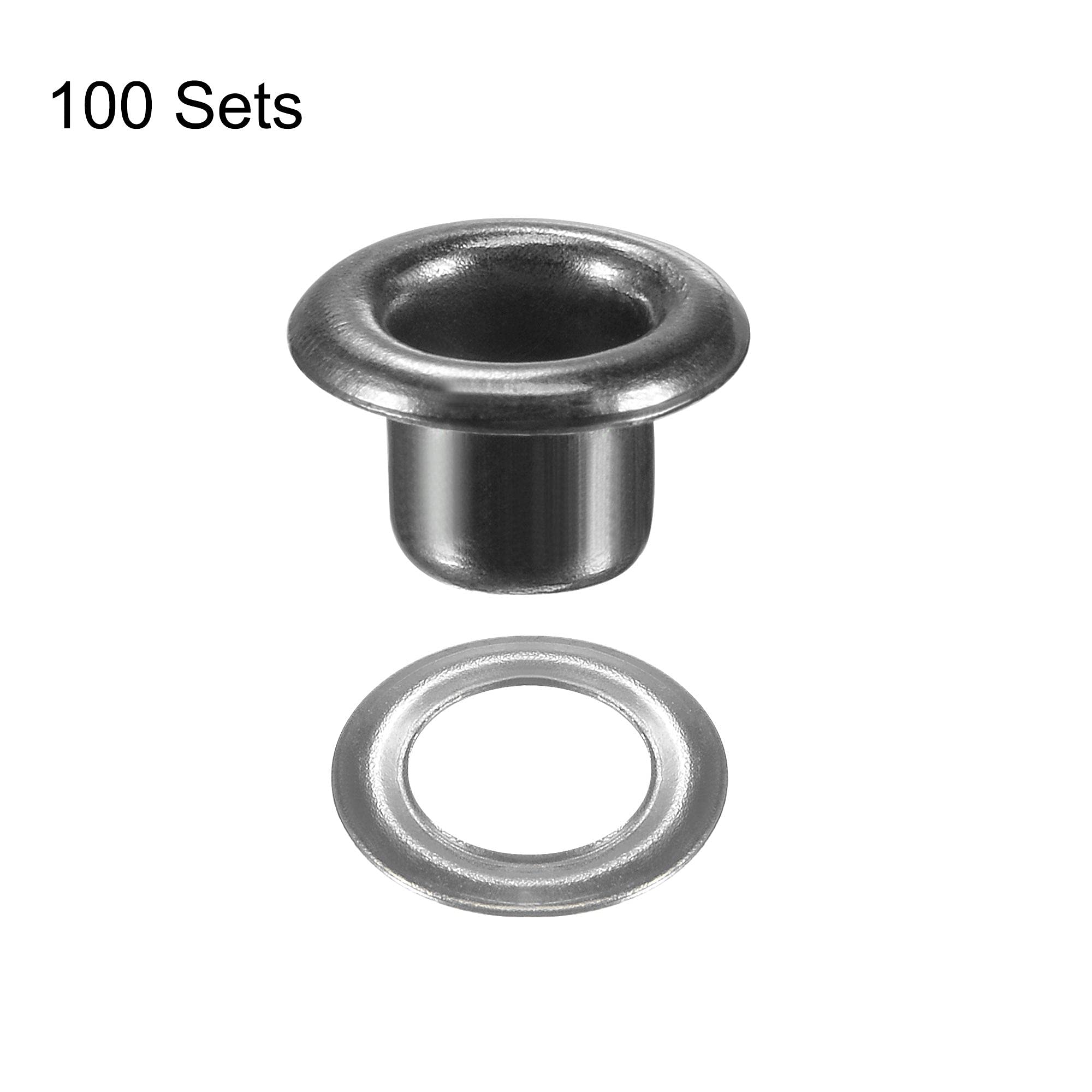 Uxcell Grommets Eyelets With Washers Kit, 9 X 4.5 X 4.7mm - View #2