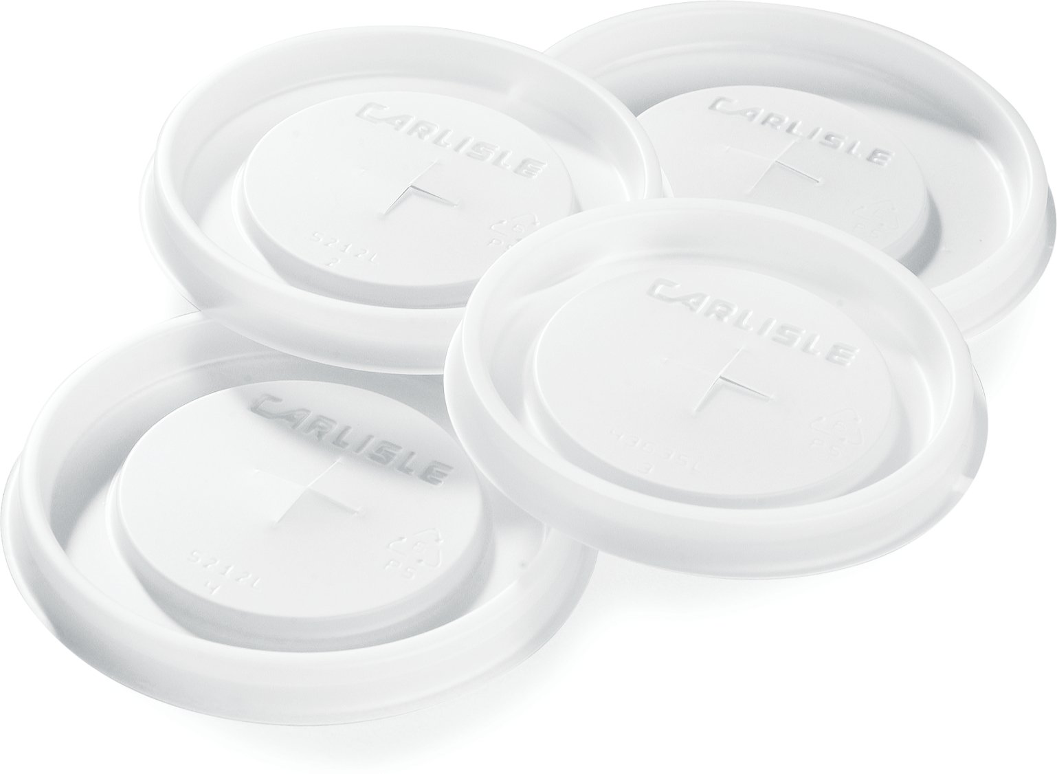 Couvercle étanche pour gobelet de 9,5 oz anti-fuite Carlisle 5109L30 translucide en polystyrène