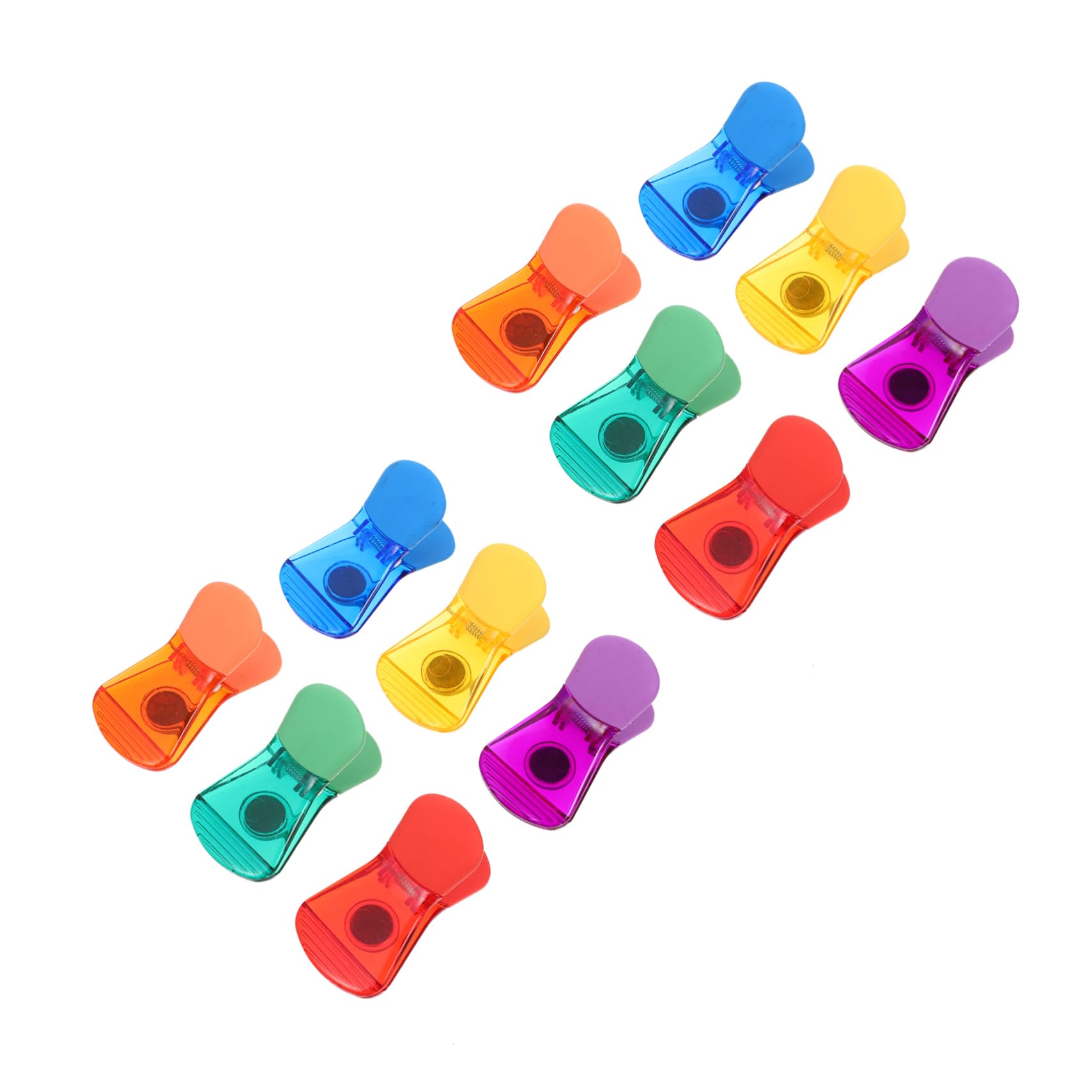 OUNONA 12pcs Food Bag Sealing Clips Plastic Sealer Clamps for Freshness Preservation Kitchen Moisture Easy to Use Food Bag Sealer for Snacks More