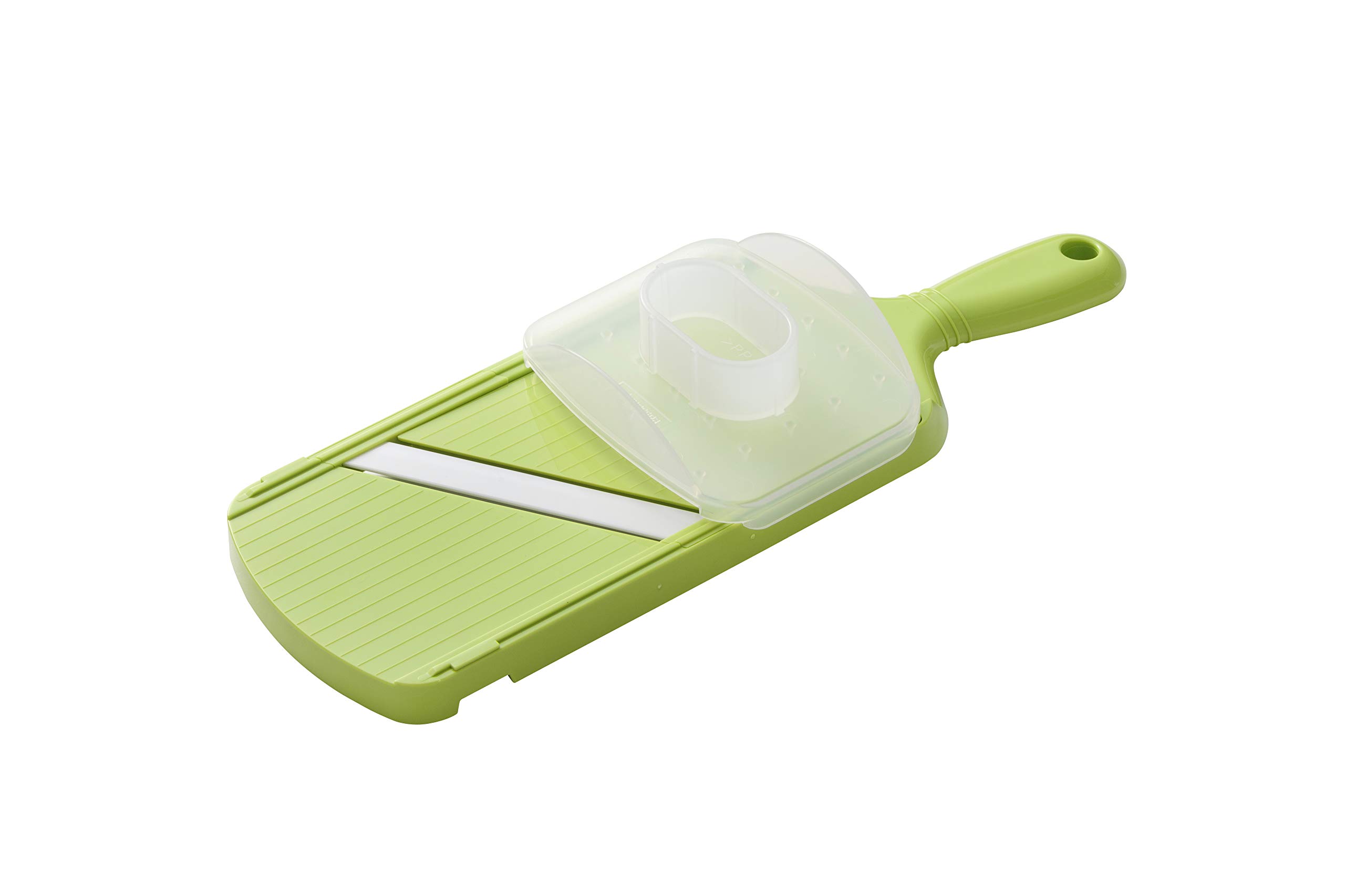KYOCERAAdvanced Ceramic Adjustable Mandoline Vegetable Slicer w/ Handguard 11" x 4" CSN-202-NGR